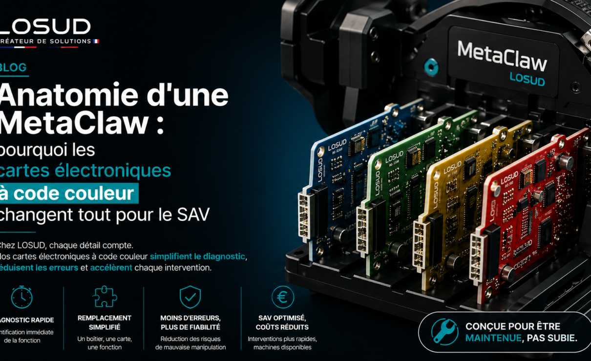 Cartes électroniques colorées MetaClaw de LOSUD